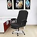 SARAFLORA Office Chair Cover- Large, Black- Removable Computer Cover for with Zipper Universal Rotating Desk High Back Seat Washable Protector Pets