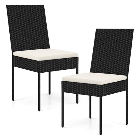 HAPPYGRILL Patio Rattan Dining Chairs Cover