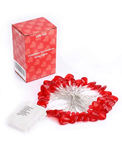 14.5Ft 40Led Valentines Day Decorations String Lights, Heart Shape Hanging Garland Valentines Day Decor For Indoor Outdoor Home Room Party Wedding #TOP6
