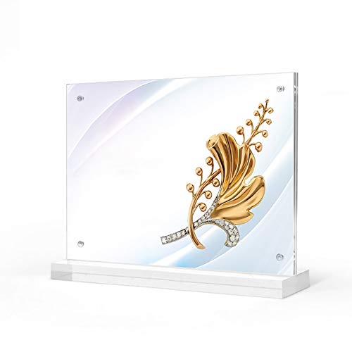 ZYHA Menu Soporte,Portafotos Múltiples,Soporte para Cartel A4/5/6 para Restaurante Menú Foto o Anuncio Presentación de Doble Cara Transparente