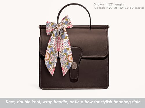 Liberty London Purse, Head, or Neck Scarf - Lodden Pink William Morris Skinny Scarf - Headband, Handbag, Purse Handle - Silky Tana Lawn Cotton - Choose Length3