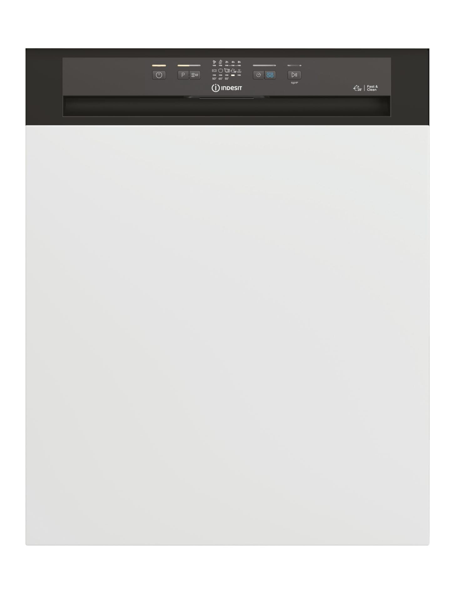 INDESIT I3B L634 B LAVASTOVIGLIE 2024 SEMI INCASSO NO PANNELLO SCOMPARSA PARZIALE 14 COPERTI CLASSE D NERO