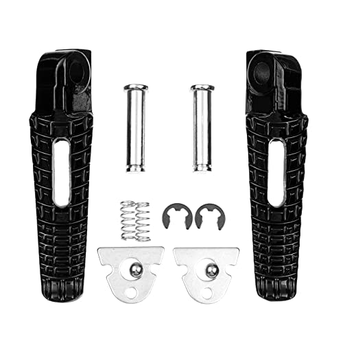 Motorcycle Rear Footrests Foot Pegs Brackets Set Fits For Suzuki Gsxr600 Gsx-R750 2006-2007 K6 K7 (Rear-Black-3) #TOP4