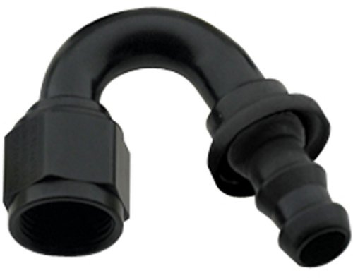 Fragola 215016-BL Black Size (-16) 150° Push Lock Hose Fitting