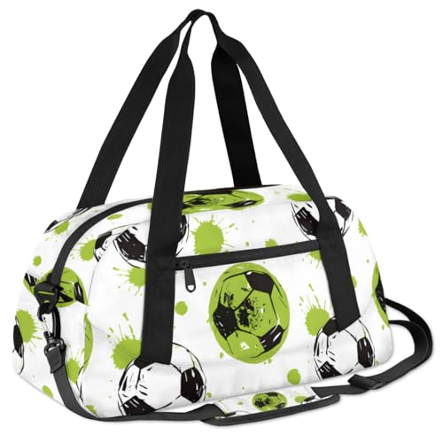 Football Kids Duffle Bag Boys Girls Small Sport Dance Gym Bag for Overnight Travel Weekender Carry On3