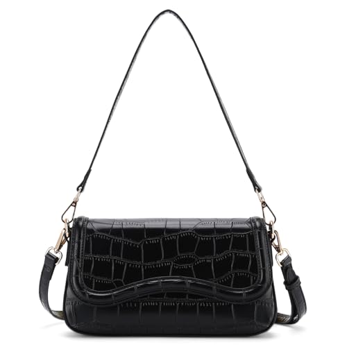 VX VONXURY Small Shoulder Bag for Women PU Leather Trendy Underarm Bag Fashion Handbag Purse