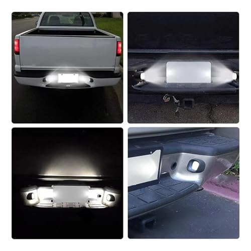 Luz placa matrícula blanca LED de 2 piezas para coche Blazer S10 6