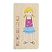 Lanceasy Madera Multi-Capas Puzzle Cuerpo Humano Estructura Puzzle Infantil Educativo Juguetes de Madera - Girl