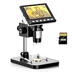 Hayve-43-IPS-Coin-Microscope-1000X-Magnification-Digital-Microscope-for-AdultsCoin-Collection-Supplies-with-8-Adjustable-LEDsWindows-Compatible32GB-TF-Card