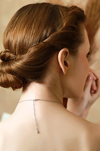 Birthstone Necklace for Women - Genuine or Synthetic Gemstone, 7mm Heart Solitaire, Short Dainty Layered Choker, Silver3