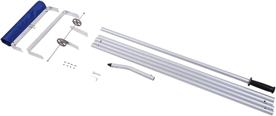 review RYKIPO Snow Removal Roof Rake, 20ft Snow Roof Rake, Aluminum Frame Snow Removal for Most Roof