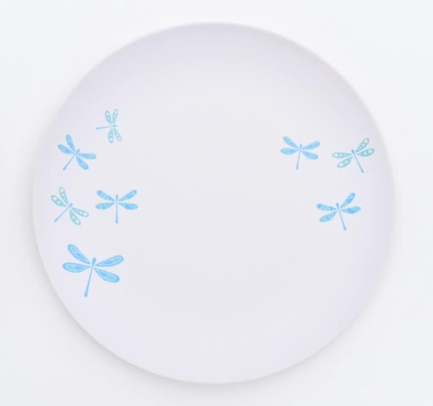  | Aquaterra Living Bamboo Dinner Plate Set with Dragonfly Designs- Set of 6, 10" indoor or outdoor plates: Dinner Plates