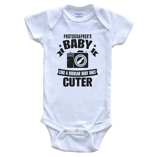 Photographer's Baby Like A Regular Baby Only Cuter Funny Photography Baby Bodysuit