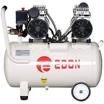 ABBASALI Edon Air Compressor 50l SILENT TWO HEAD ED550*2-50Lwith Air Inflator Guage Kit,Air Duster Gun & Hose