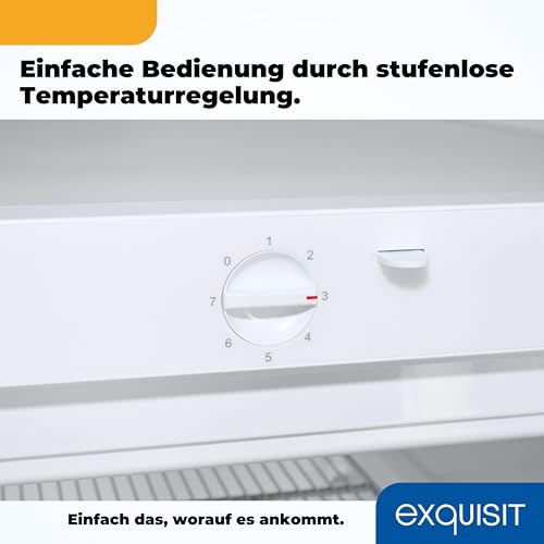 Exquisit Getränkekühlschrank GKS29-V-280F weiss | Flaschenkühlschrank 254 L Volumen | Getränke Kühlschrank Vollisoliertür | LED | Gitterablagen