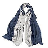 Écharpe à color-block rétro pour femme s'associent à toutes les tenues, parfaites pour un style décontracté et élégant.