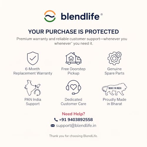 Image of BlendLife JOSH 380ml Portable Blender Juicer Mixer - Made in Bharat