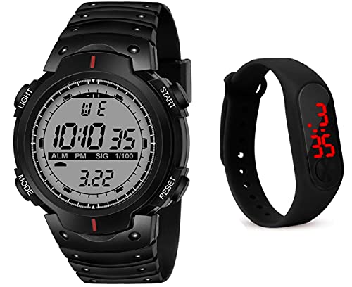 Image of FROZIL Shockproof Multi-Functional Multicolor Strap Waterproof Digital Sports Watch for Men's Kids Watch for Boys - Watch for Men