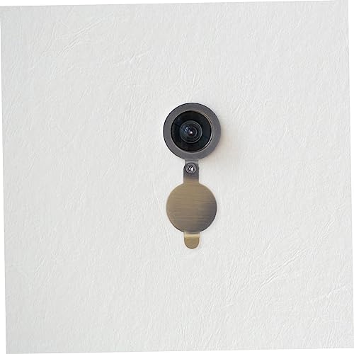 Uonlytech 4 piezas Cubierta de Mirilla de Puerta de Cobre - Protector de Privacidad para Mirilla, Fácil Instalación, Decorativo para Mayor Seguridad en el Hogar miniatura 4