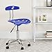 Flash Furniture Vibrant Nautical Blue and Chrome Swivel Task Office Chair with Tractor Seat