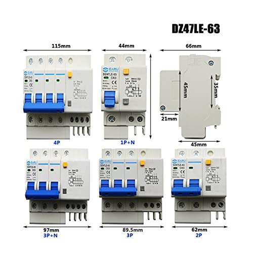 Disjoncteur fuite de courant DZ47LE-63 élimine risques surcharges - 2