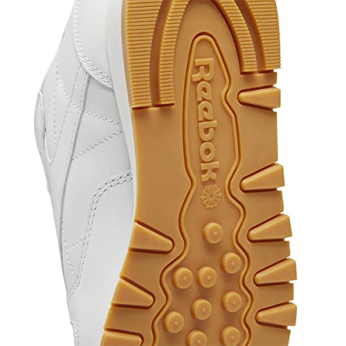 Reebok Women's Classic Leather Sneaker, Ftwr White/Pure Grey 3 Rubber Gum-03, 8.5 #TOP4
