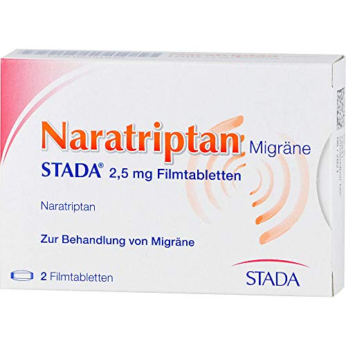 Migräne-Tabletten Naratriptan 2,5 mg Filmtabletten von STADA