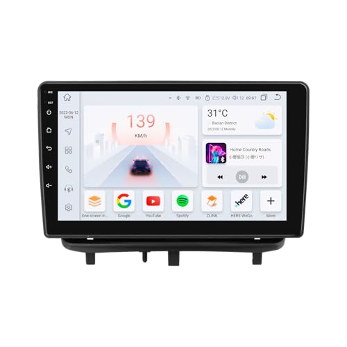 Alta configurazione: touch screen da 9 pollici. Con sistema operativo Android 13, 8 core UPC 1,8 GHz 2 * A75 6* A5 & 4G + 32G. Schermo QLED FHD da 10 pollici 1280*720 Qualità dell'immagine fine, colore vero, adatto per più scene. Questa unità stereo per auto supporta radio AM/FM, BT Handfree e musica, BD37534FW integrato, che consente di regolare e ridurre l'effetto sonoro distratto dai rumori dell'auto. Non c'è bisogno di stare seduti in auto, c'è un suono stereo surround.