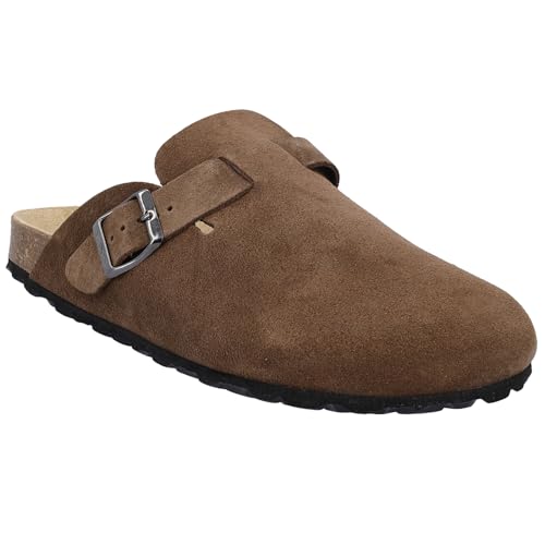 Chaussures d'intérieur homme contre le mal de pied en daim