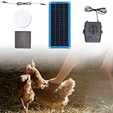 鶏小屋用ソーラーヒーター、2025年新型ポータブル車用ソーラーヒーター、30W Sola-rパワーヒーター 過熱保護付き 鶏の子猫 子犬 ペット 温室車