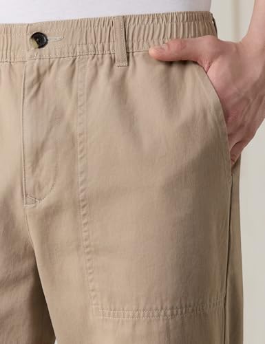 Image of Amazon Brand - Symbol Men Relaxed Casual Trouser (Fully Elasticated Waistband | 100% Cotton | Pants)