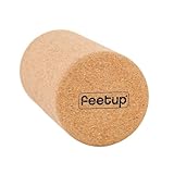 FeetUp - Cork Back Roller, Eco-Friendly No Foam, Massage Roller for Neck, Back & Legs, Deep-Tissue Massage, Tension Release, Trigger Points, Muscle Knots & Yoga Therapy (Extra Large)