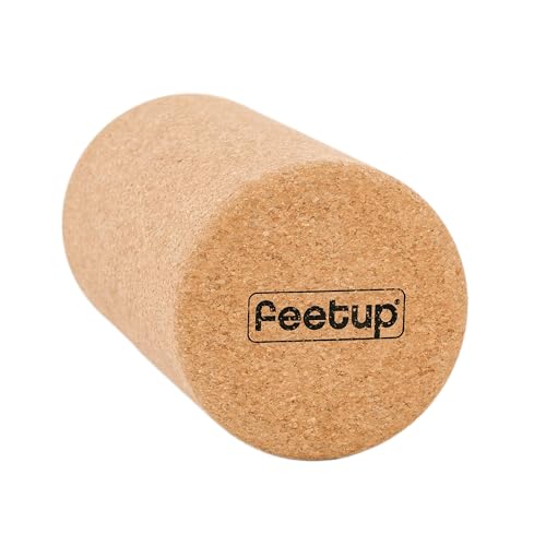 FeetUp - Cork Back Roller, Eco-Friendly No Foam, Massage Roller for Neck, Back & Legs, Deep-Tissue Massage, Tension Release, Trigger Points, Muscle Knots & Yoga Therapy (Extra Large)