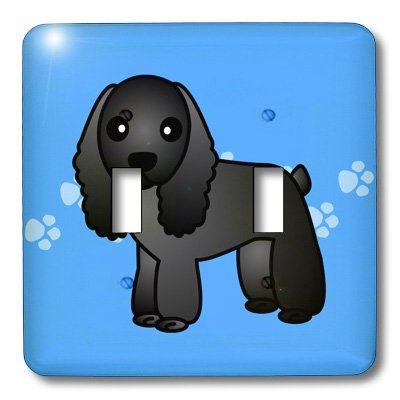 Double interrupteur 3dRose lsp_15343_5 Cocker Spaniel finition haute précision