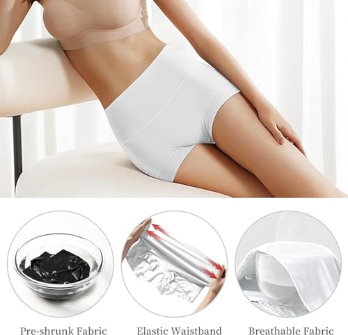 Image of Ultimate Comfort cotton underwear for women,high waisted, Full Coverage, panties for women 4 Pack