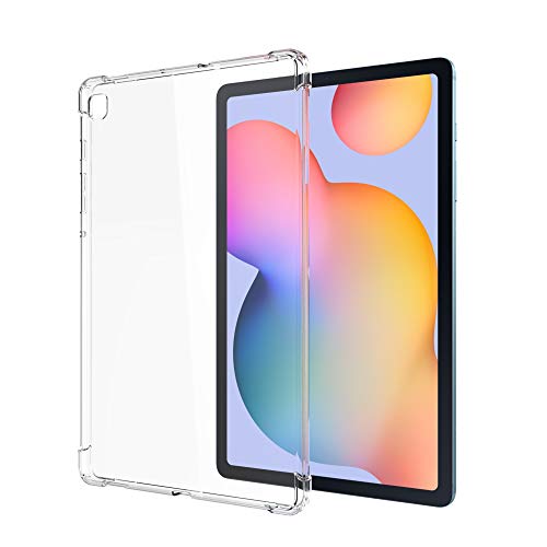 Asgens Clear Case for Samsung Galaxy Tab S6 Lite 10.4' 2020 (SM-P610/P615), Slim Lightweight Soft TPU Silicone Shock Absorption Protective Cover for Samsung Galaxy S6 Lite 10.4' 2020