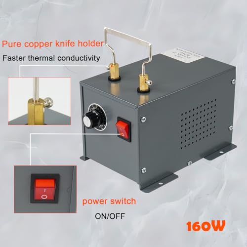 Couteau chaud électrique 160W avec support fixe pour découpe précise