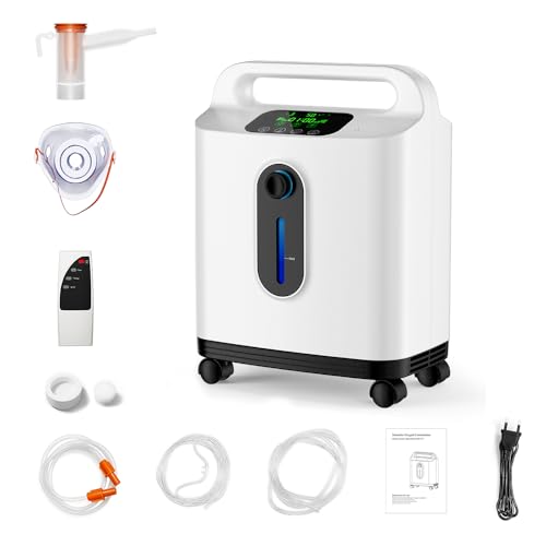 HUATUO Sauerstoffkonzentrator, 93% ± 3% Sauerstoffkonzentration 1-8L einstellbar mit Rollengriffbewegung (deutsche Anleitung) HUATUO Sauerstoffkonzentrator, 93% ± 3% Sauerstoffkonzentration 1-8L einstellbar mit Rollengriffbewegung (deutsche Anleitung)