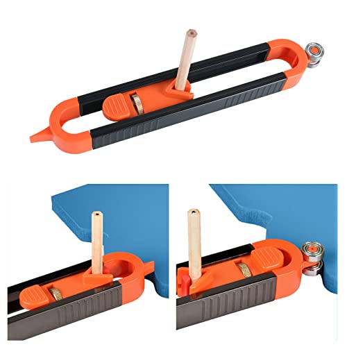 flintronic Konturenlehre, Konturenlehre mit Schloss, Verriegelungsmechanismus, Irregular Contours, Werkzeug zum Kopieren von unregelmäßigen Konturen zum professionellen Messen von Holz(3 Bleistift)