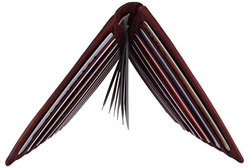 Credit Card and Checkbook Holder Without Snap style - mw1529CFburgundy3