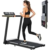 ISE Tapis Roulant Elettrico Pieghevole, Treadmill con Schermo LED con 12 Programmi Pre, Ruote di Trasporto, Allenamento Cardio per Ufficio & Casa, SY-T2707