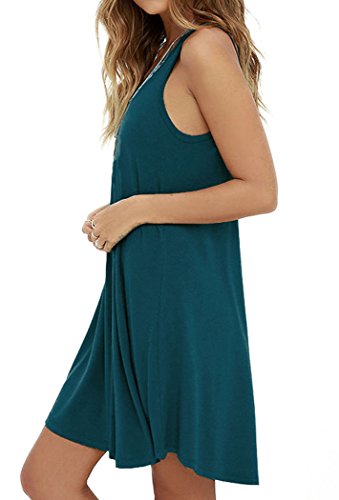 Image of MOLERANI Women's Casual Summer Swing Simple Loose T-Shirt Tank Dress