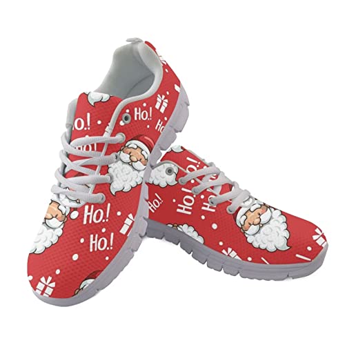 Image of GIFTPUZZ Mens Lace Up Athletic Trainers Running Sneakers Wedge Breathable Gym Lightweight Sports Tennis Shoes
