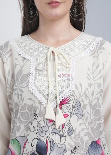 Image of Women Printed Short Kurti with Pant Set