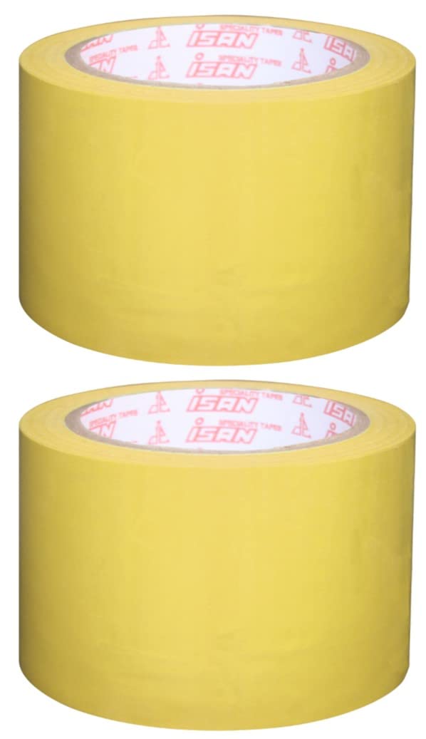 ISAN® YELLOW Vinyl Floor Marking Tape 72mm (3" Approx) Width X 15Mtr Length, PVC, Non-Abresive (2 Pcs.) (B09H48N453) Amazon Price History, Amazon Price Tracker