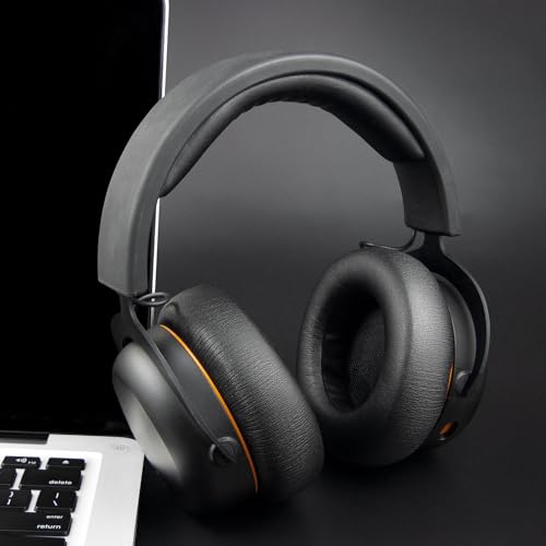 Image of SOULWIT Earpads Replacement for Beyerdynamic MMX100 /MMX150 /MMX200 Gaming Headset, Ear Pads Cushions with Soft Protein Leather, High-Density Foam - Black