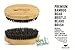 Aroamas Beard Grooming Kit Comb and Brush for men - 2 in 1 Dual Sided for Long and Short Beards - Bonus: Beard Scissors, Mustache Scissors and Small Comb Set - 100% Natural Bamboo
