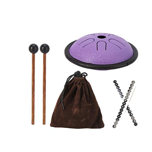 Mini tambour à la main en acier 5 pouces, cadeau d'éveil musical original en ton Ré