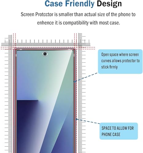 Image of Uyiton Tempered Glass Screen Protector Compatible with Samsung Galaxy Z Fold 7 (6.7 Inch) | 9H Hardness | Military-Grade Protection | Anti-Scratch | HD Clear | 100% Fingerprint Unlock Support | Easy Installation | Pack of 2