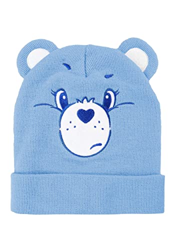 Image of FUN.COM Grumpy Bear Knit Hat Standard Blue